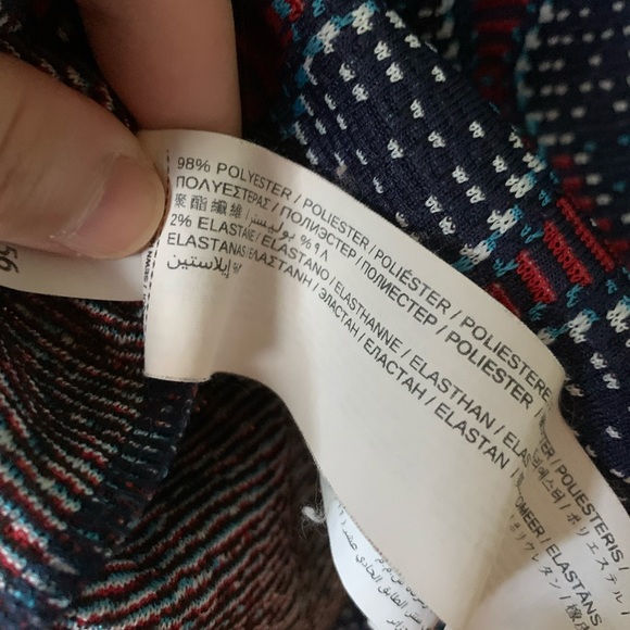 Mango Red and Blue Patterned Shirt Dress - Picture 5 of 7